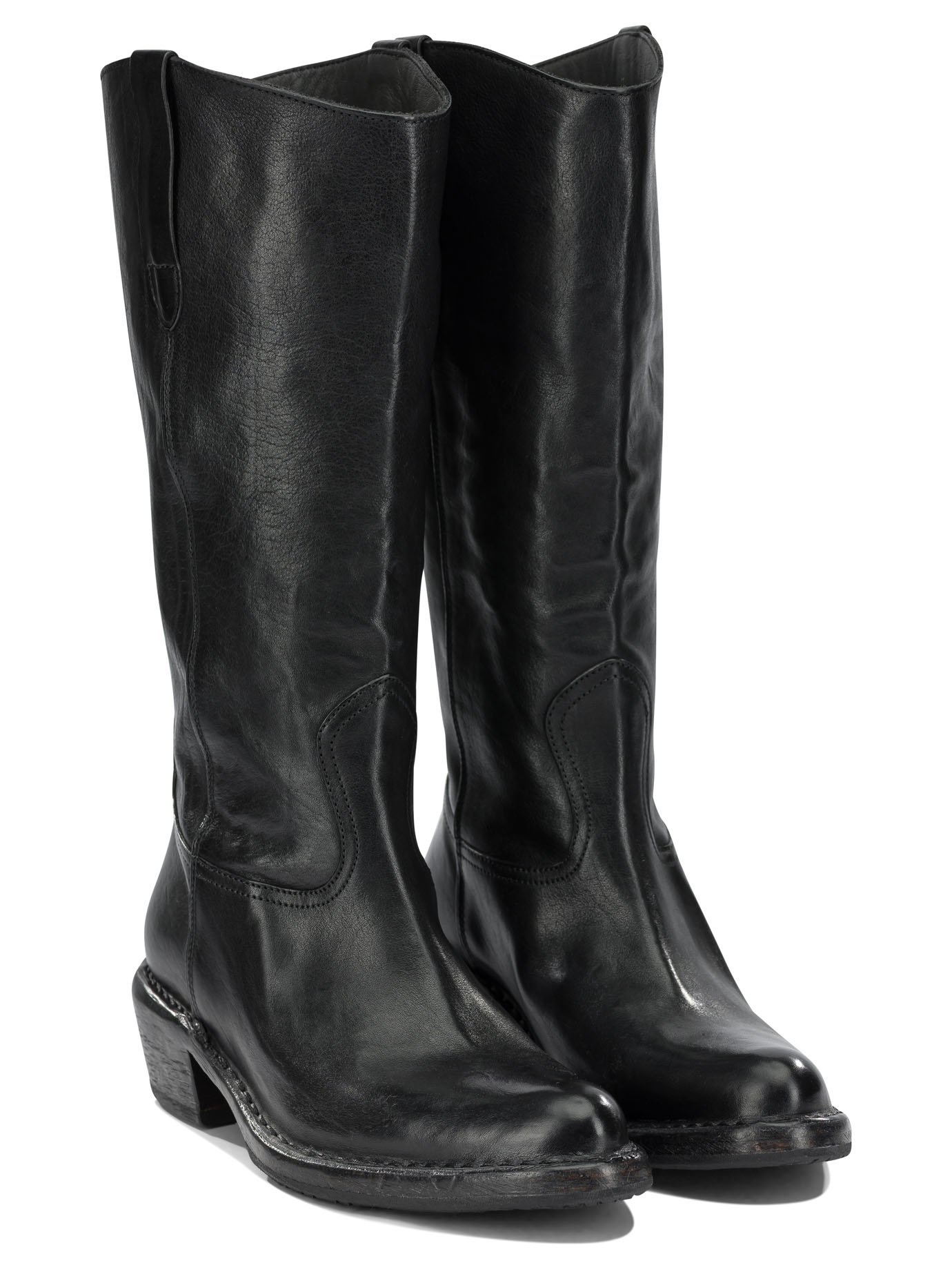 [Moma] Long Boots FW26 74505DALLASNERO