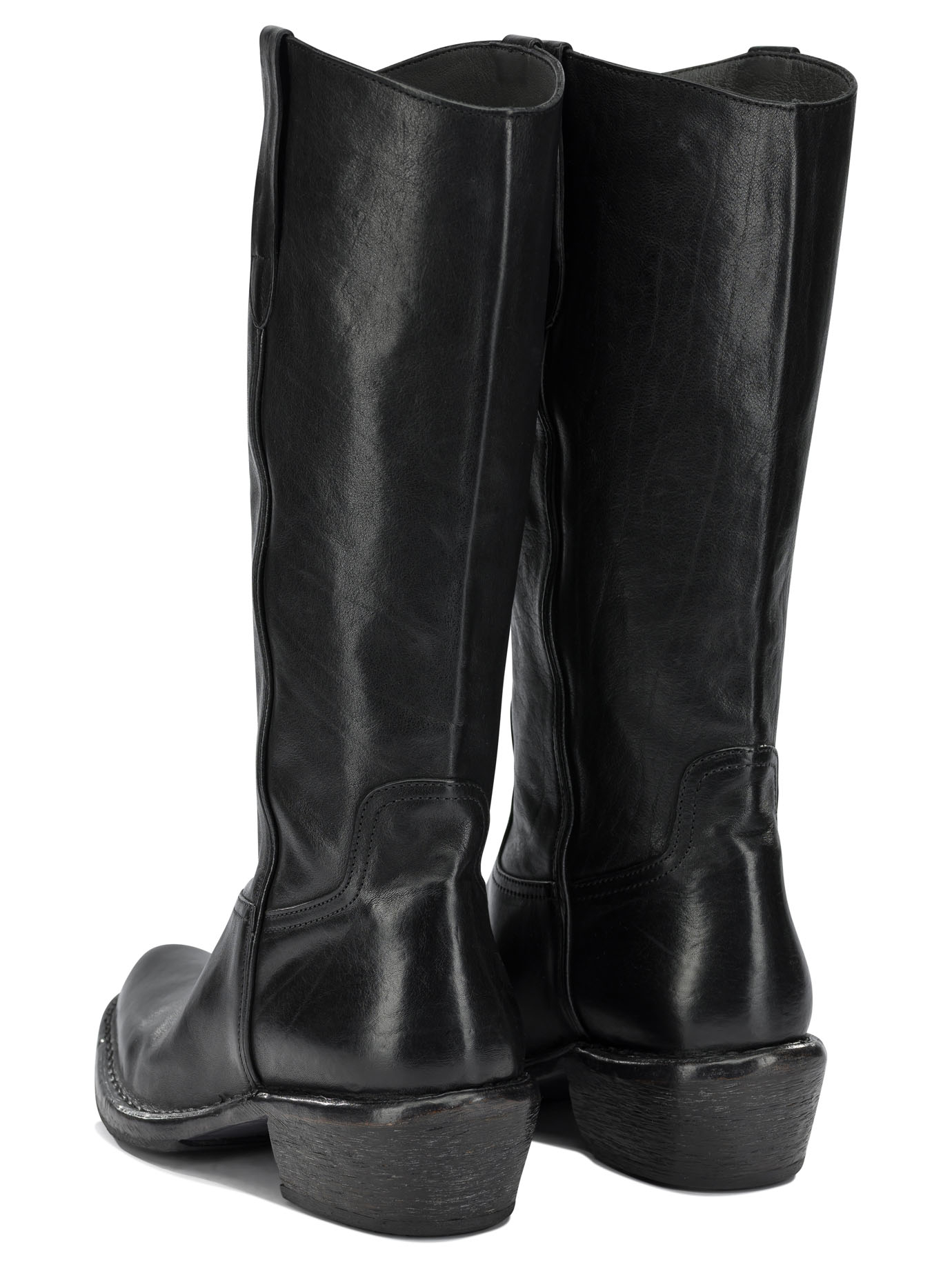 [Moma] Long Boots FW26 74505DALLASNERO