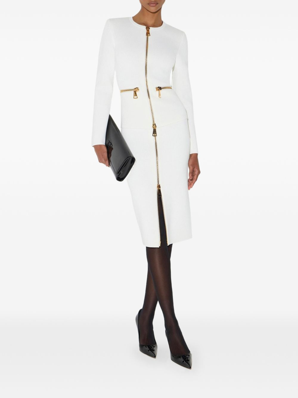 [ELISABETTA FRANCHI] Long skirt FW26 GK28B66E2360