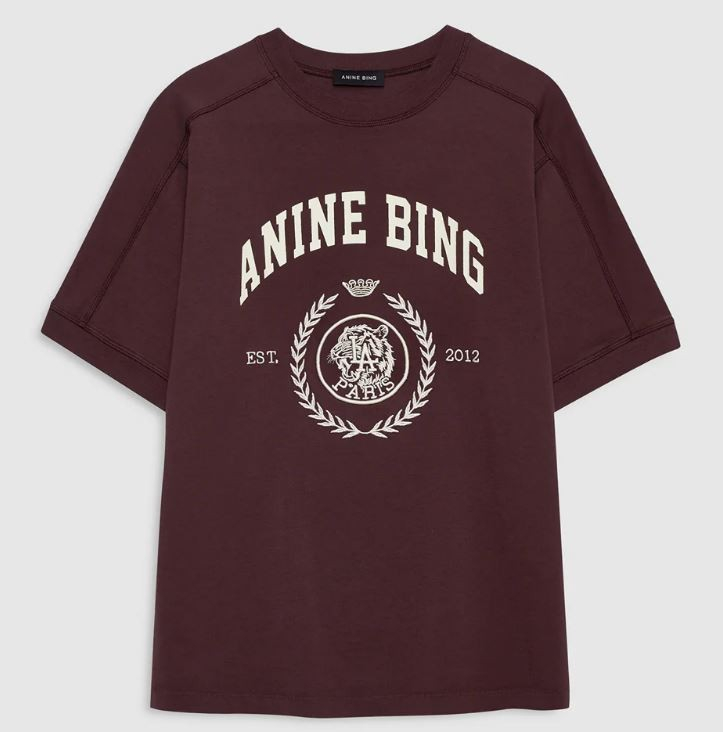 [Anine Bing] T-shirts Short Sleeve FW26 0812695-BGN28