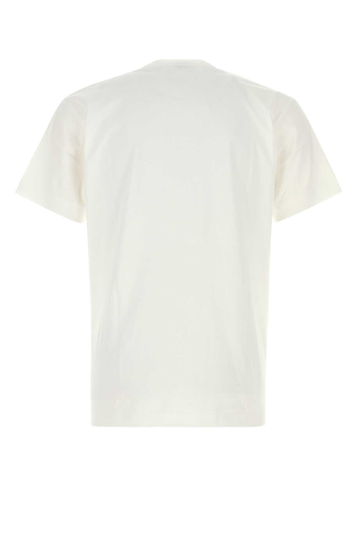 [COMME DES GARCONS PLAY] T-shirts Short Sleeve FW26 AXT801051 WHITERED