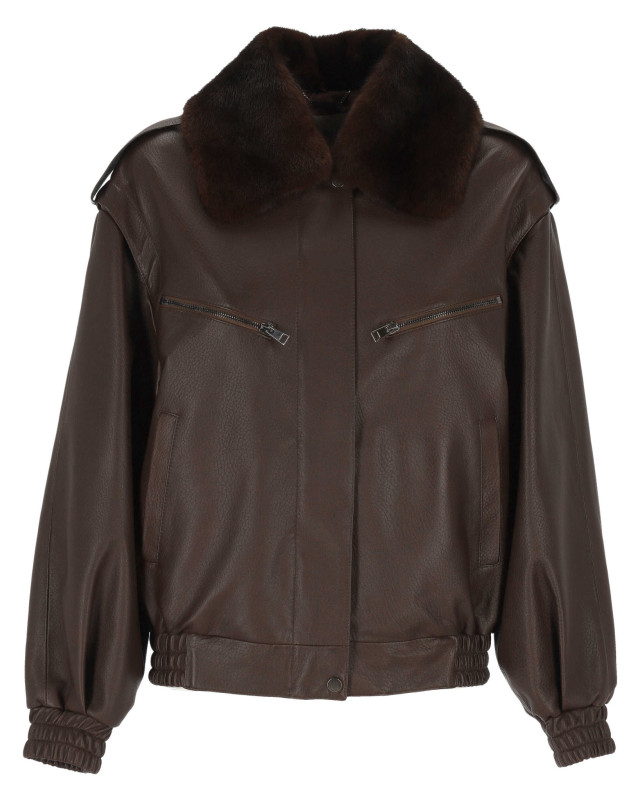 [RINDI] Casual Jacket FW26 303NP026CHOCOLATE