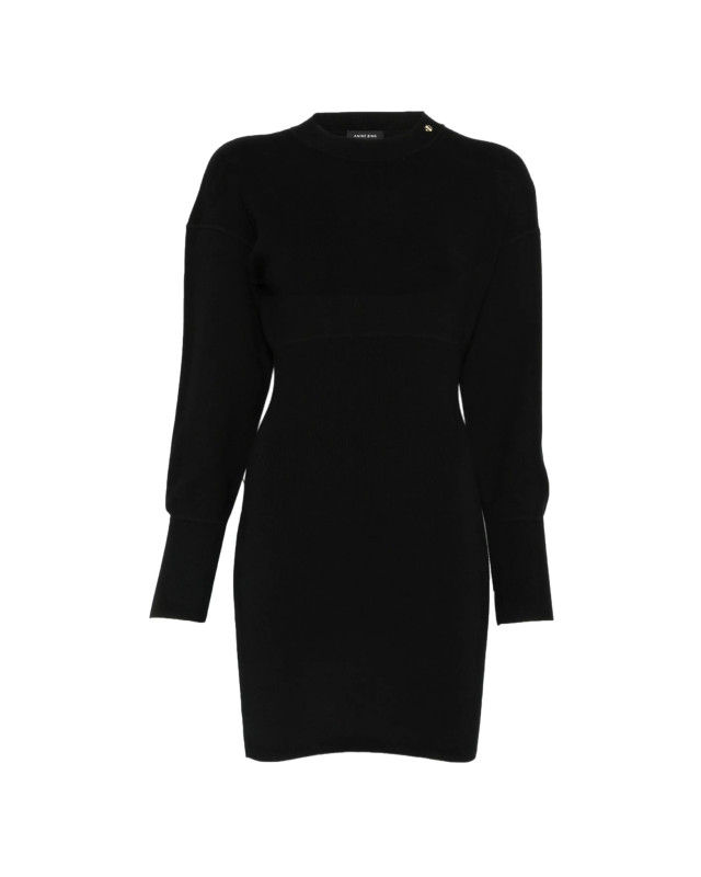 [Anine Bing] Long sleeve dress FW26 A0212718BLK26BLACK