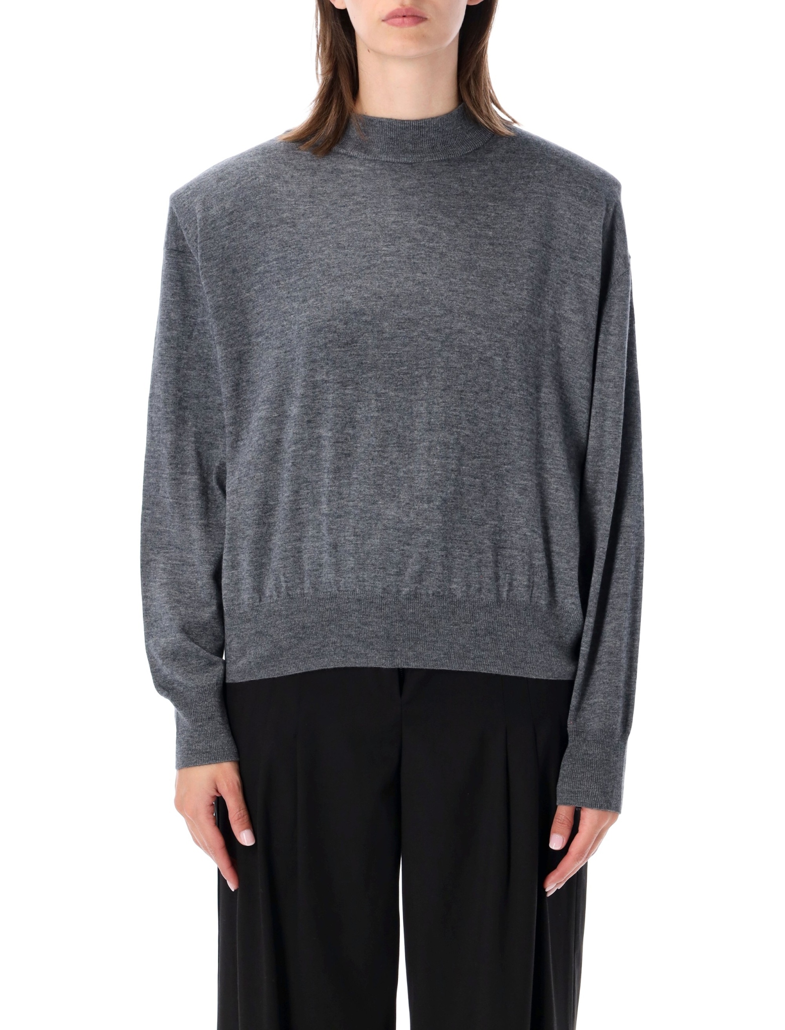 [THE FRANKIE SHOP] Knitwear FW26 KNFS22790101DARK GREY