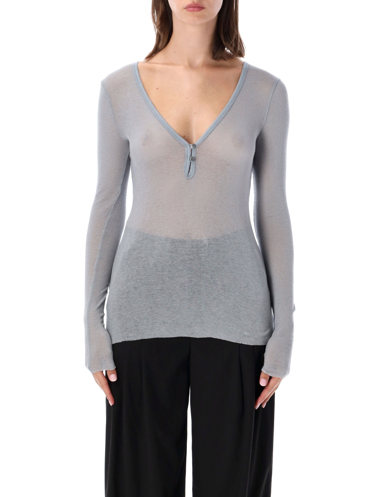[JAMES PERSE] T-shirts Long Sleeve FW26 WVA3940GSKY