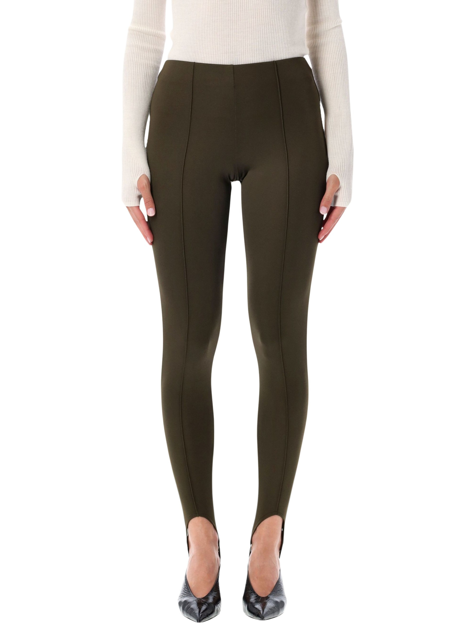 [THE FRANKIE SHOP] Leggings FW26 PAFS22440408OLIVE