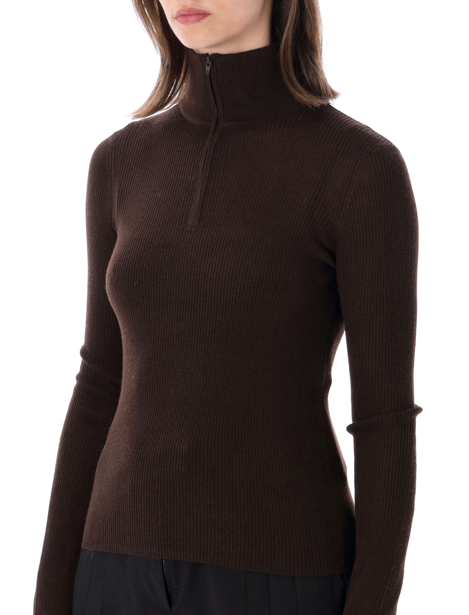 [THE FRANKIE SHOP] Knitwear FW26 KNFS22851200BROWN BORD