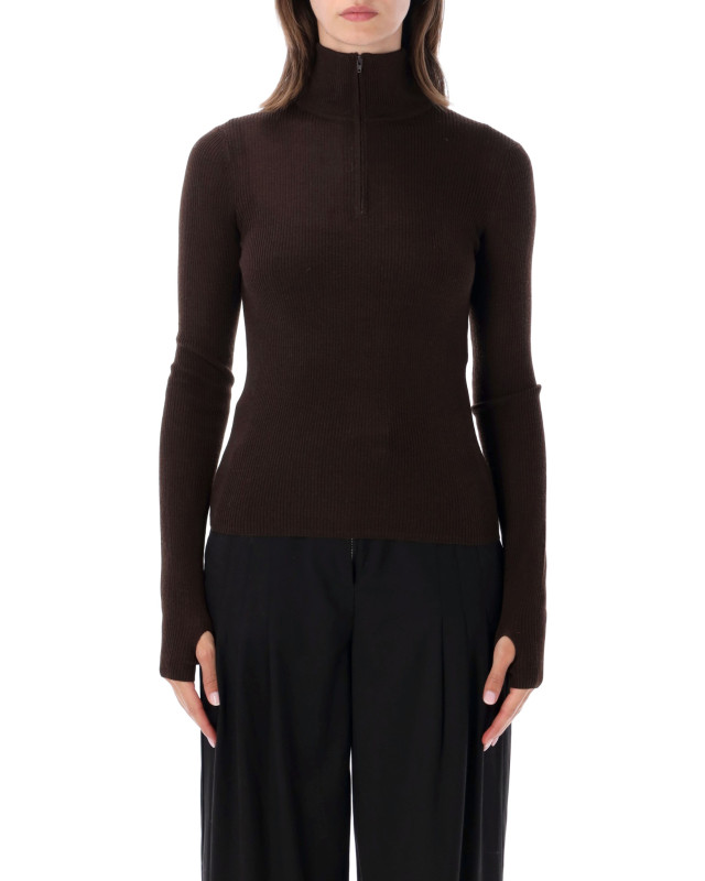 [THE FRANKIE SHOP] Knitwear FW26 KNFS22851200BROWN BORD