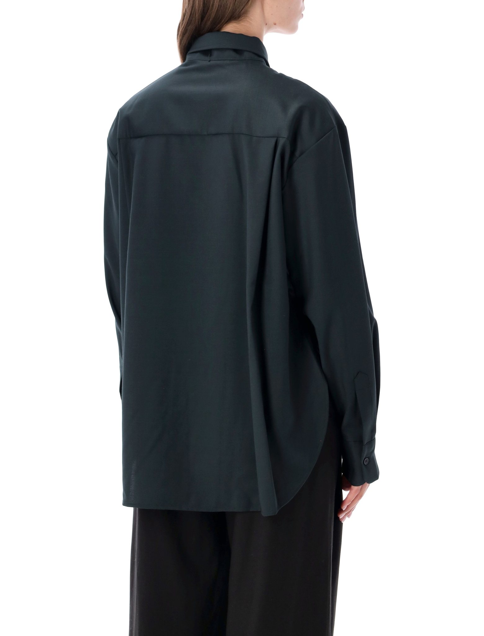 [THE FRANKIE SHOP] Shirts Long Sleeve FW26 CHFS22837443BOTTLE GRE