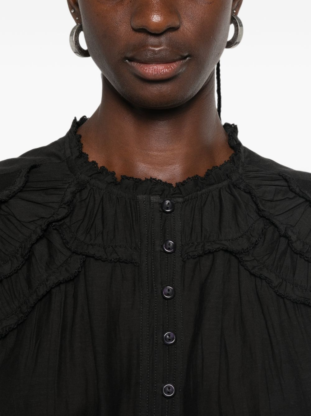 [Marant Etoile] Blouse FW26 HT0681FBB3J04E01BK