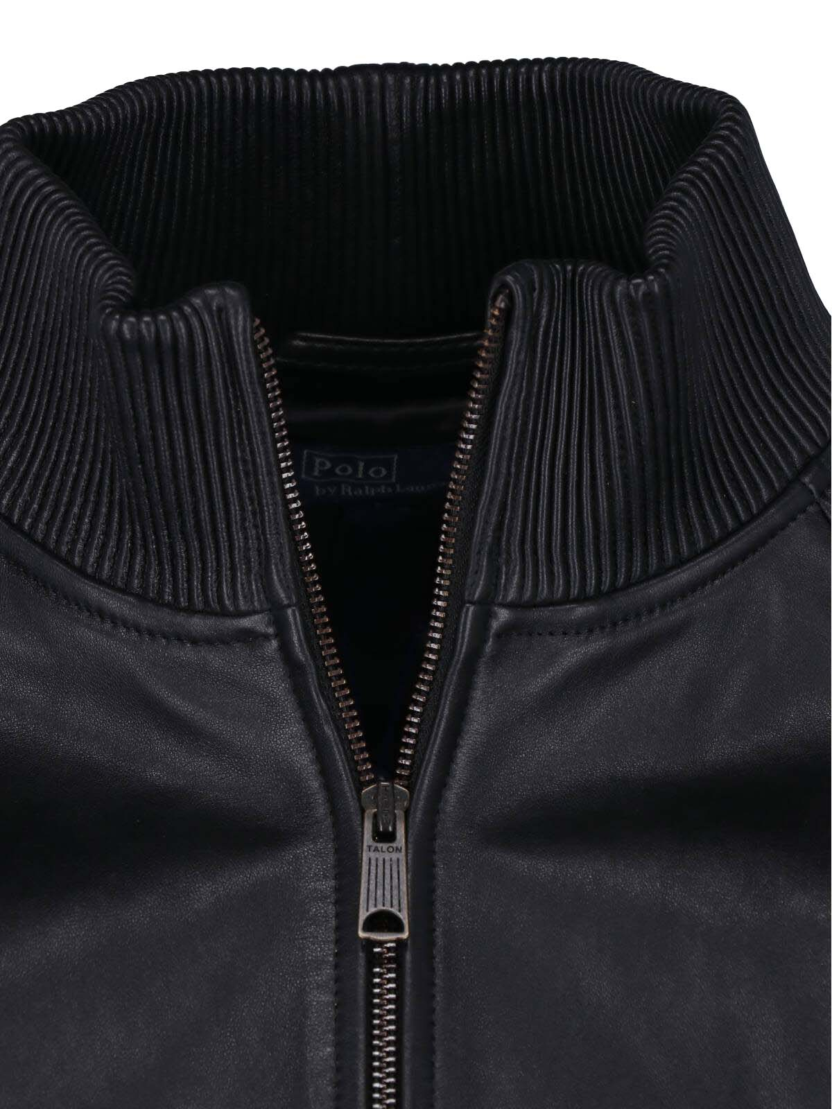 [Polo Ralph Lauren] Leather Jacket FW26 211 A93148002