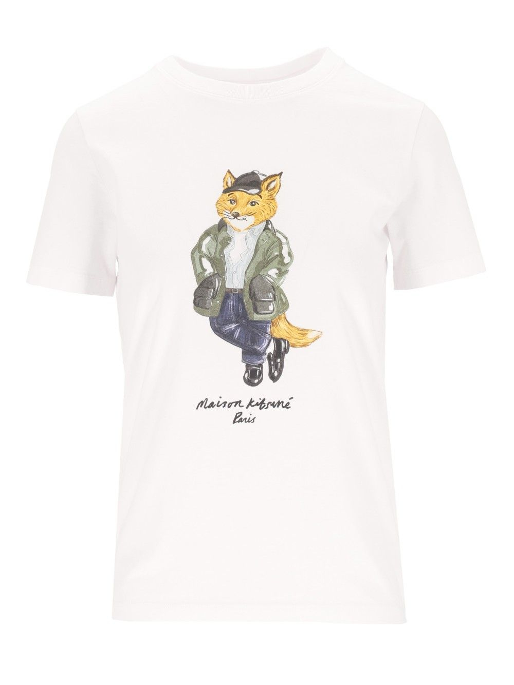 [MAISON KITSUNE] T-shirts Short Sleeve CO MRWJT11KJ7026P100