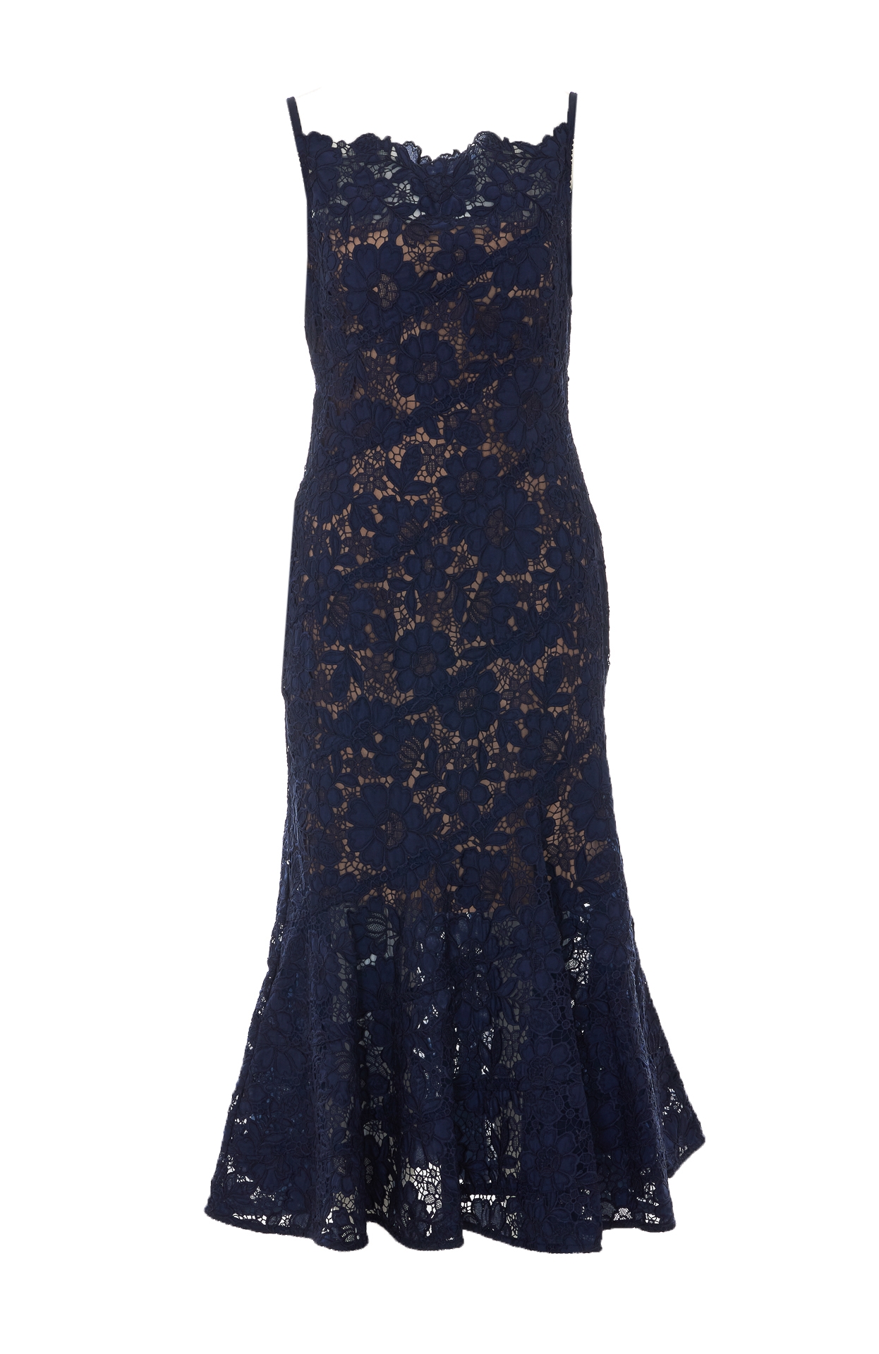 [SELF PORTRAIT] Sleeveless dress FW26 043MNAVY