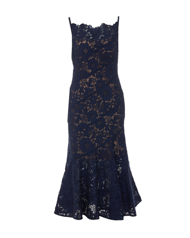 [SELF PORTRAIT] Sleeveless dress FW26 043MNAVY