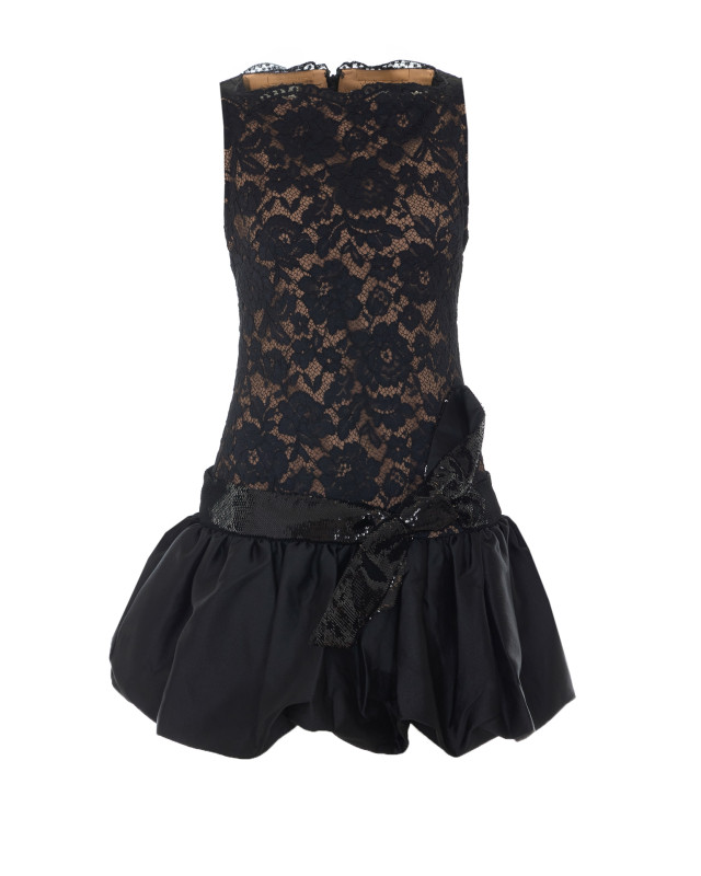 [SELF PORTRAIT] Sleeveless dress FW26 013SBLACK