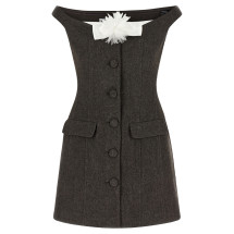 [SELF PORTRAIT] Sleeveless dress FW26 AW26076SBRBROWN