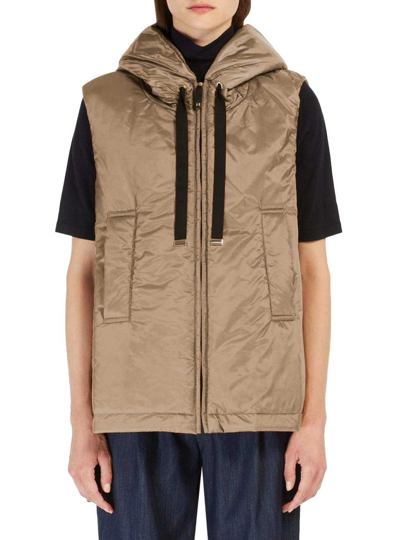 [MAX MARA THE CUBE] Down Vest FW26 2619291044600075 MARRONE BEIGE