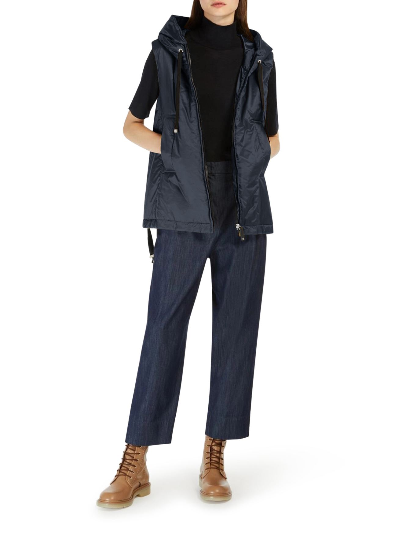 [MAX MARA THE CUBE] Down Vest FW26 2619291044600008 NIGHT BLUE