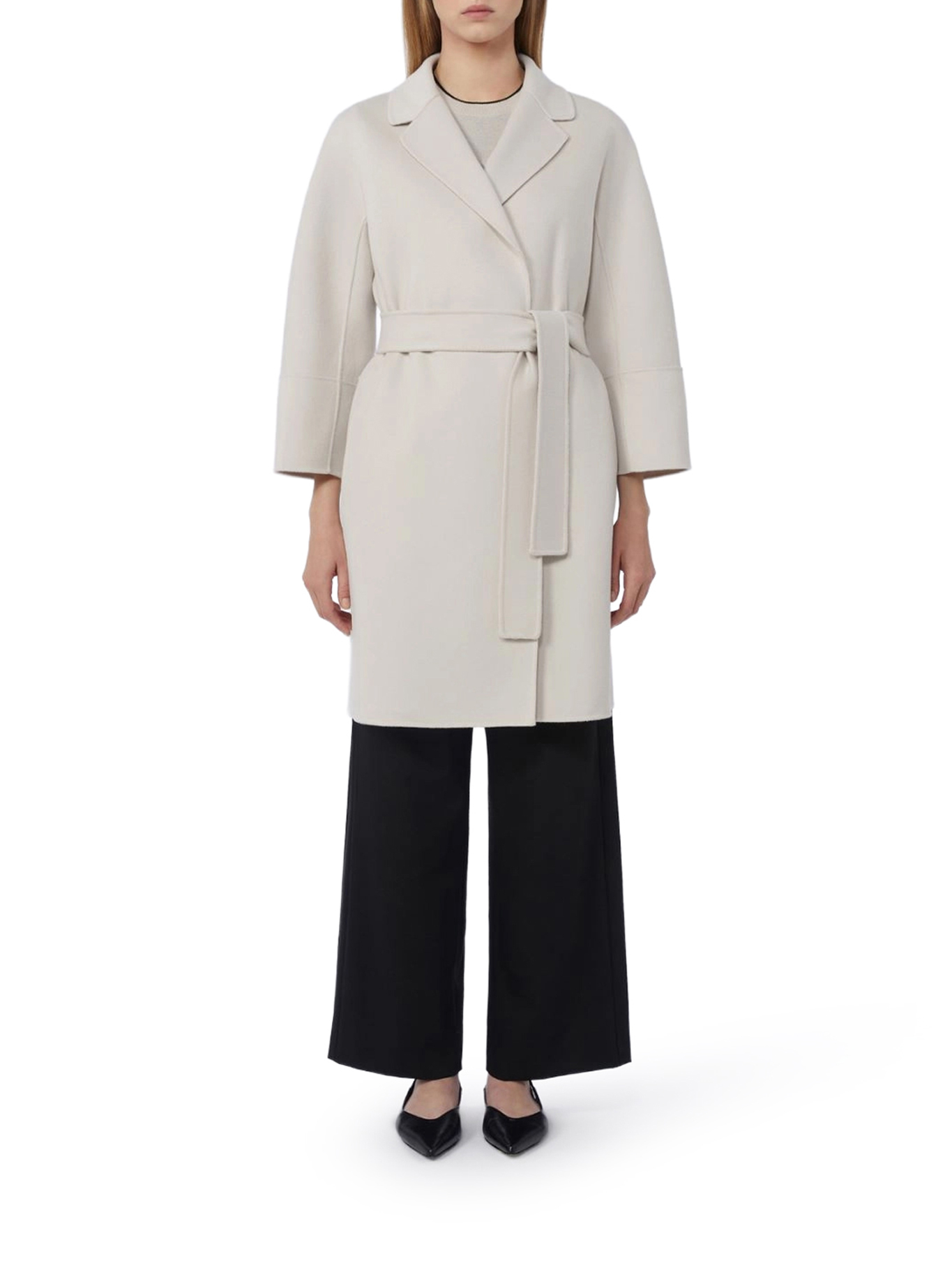 [S Max Mara] Coat FW26 2619011051600027 IVORY