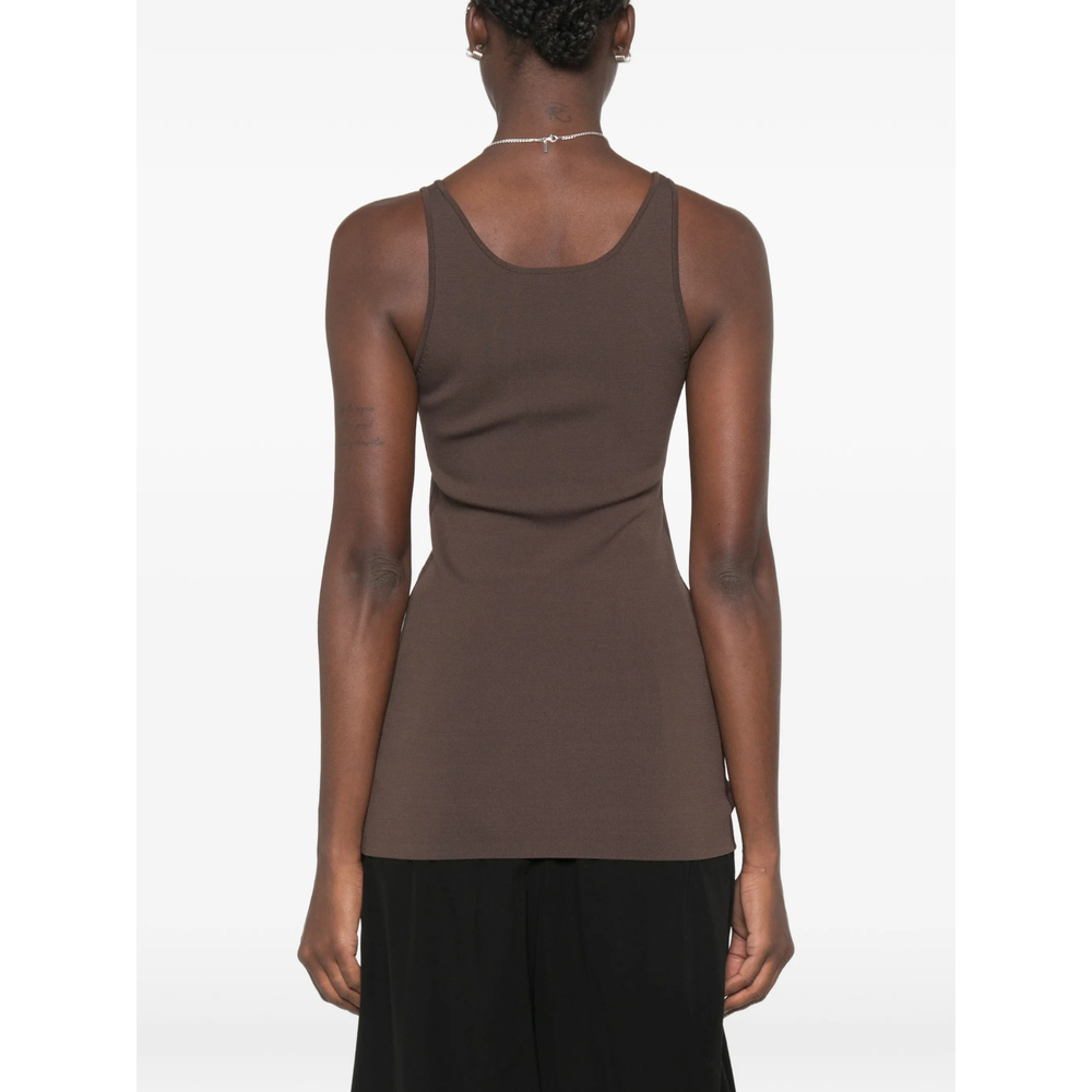 [TOTEME] Tank top FW26 263-WRT0832 YA0187-427 WALNU