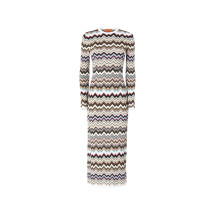 [MISSONI] Long sleeve dress FW26 DS26WG28 BK01KO SMSPL