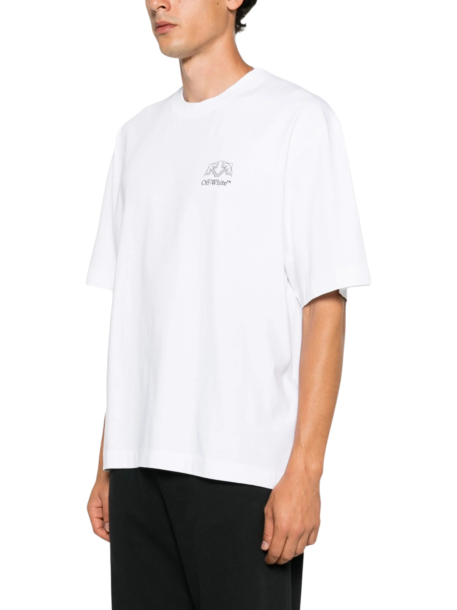 [Off-White] T-shirts Short Sleeve FW26 44MAA120F26J01E100