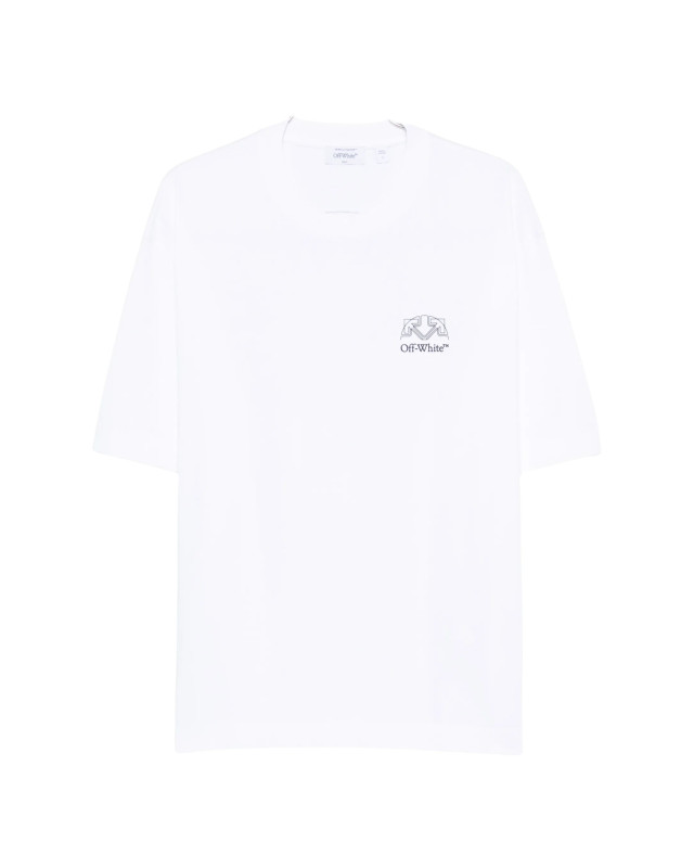 [Off-White] T-shirts Short Sleeve FW26 44MAA120F26J01E100