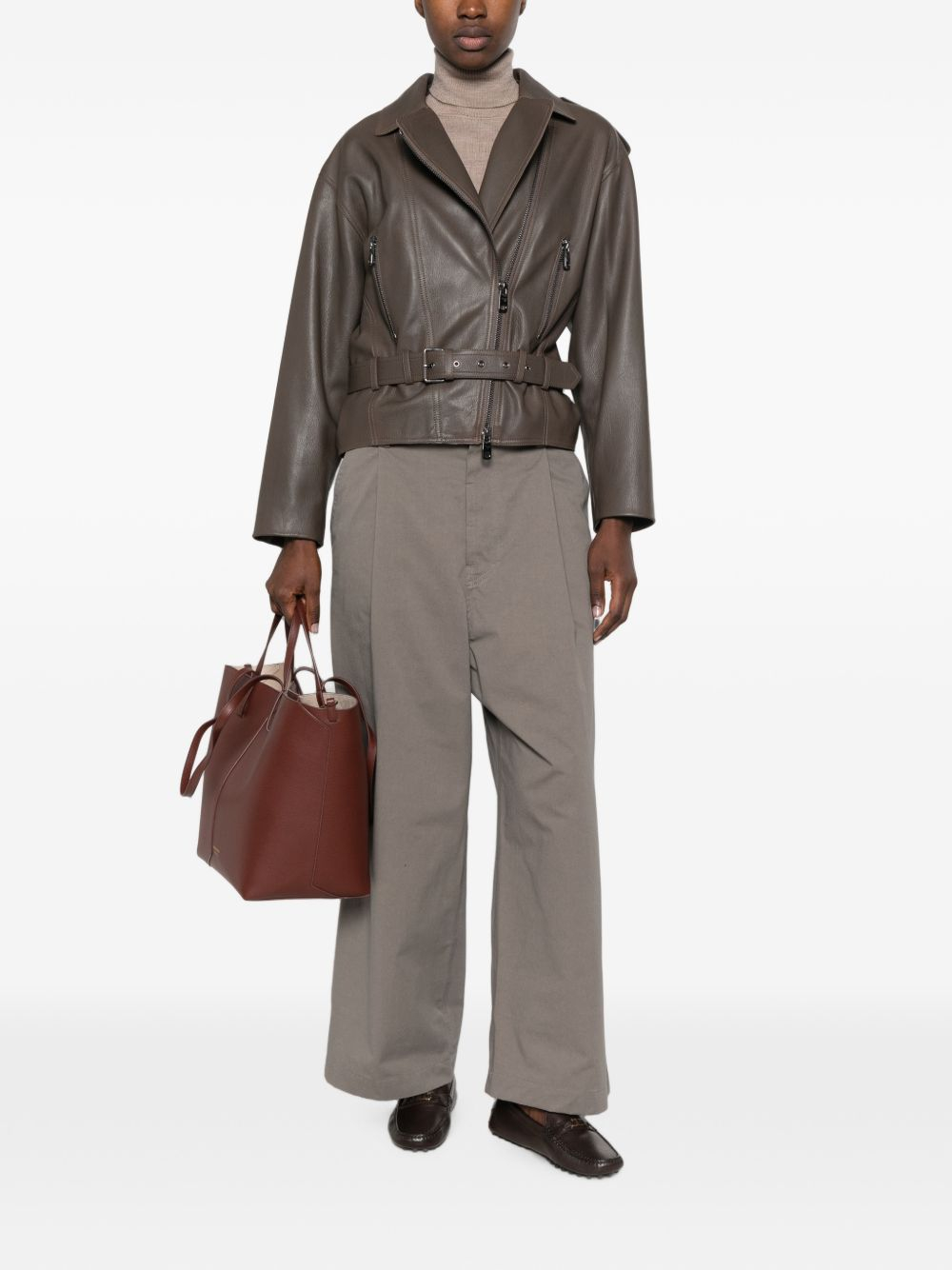[Emporio Armani] Leather Jacket FW26 EW004958AF27024U6200