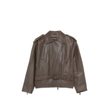[Emporio Armani] Leather Jacket FW26 EW004958AF27024U6200