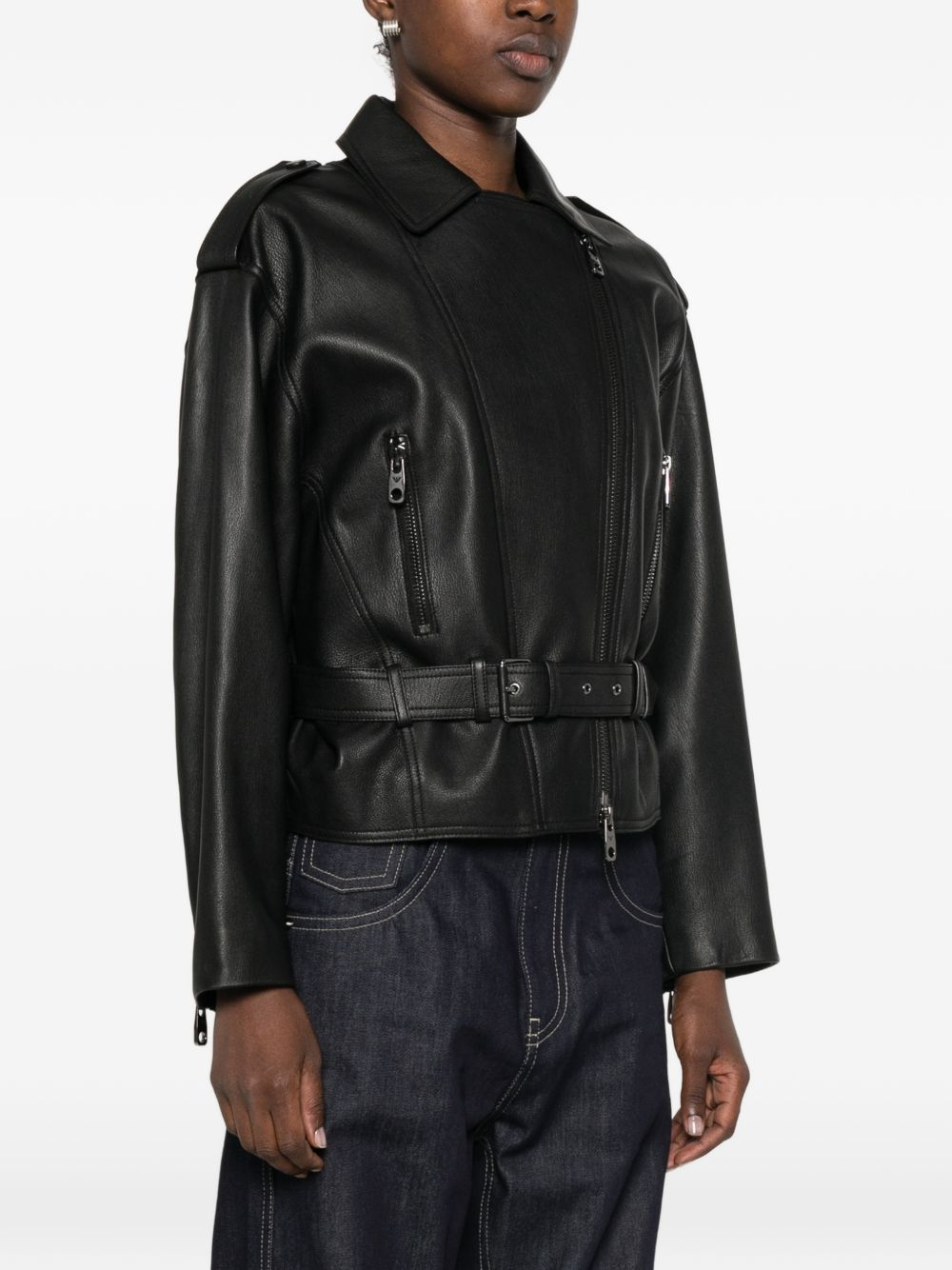 [Emporio Armani] Leather Jacket FW26 EW004958AF27024UC001