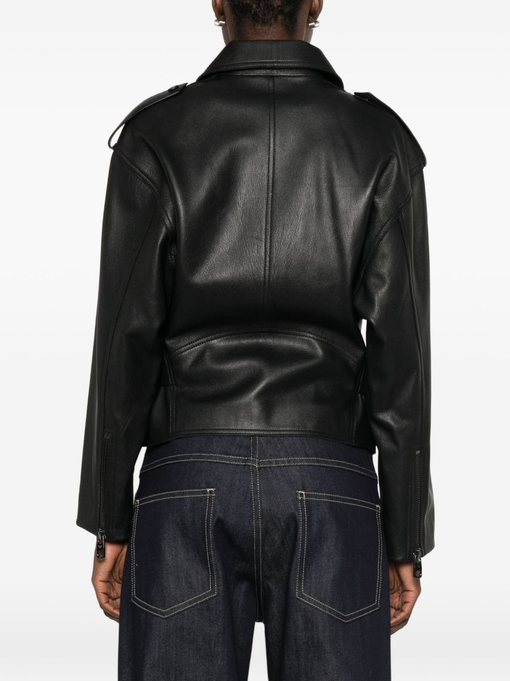 [Emporio Armani] Leather Jacket FW26 EW004958AF27024UC001