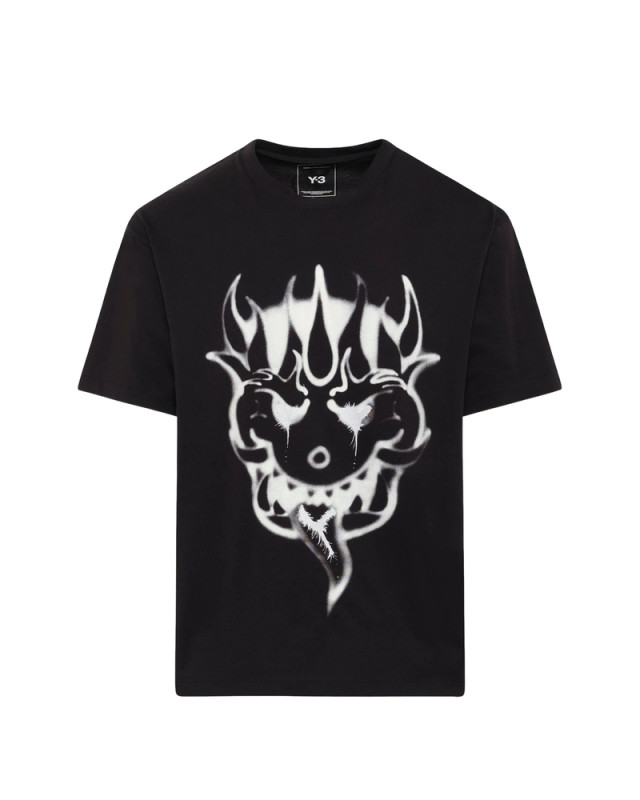 [Y-3] T-shirts Short Sleeve FW26 KQ8596  BLACK