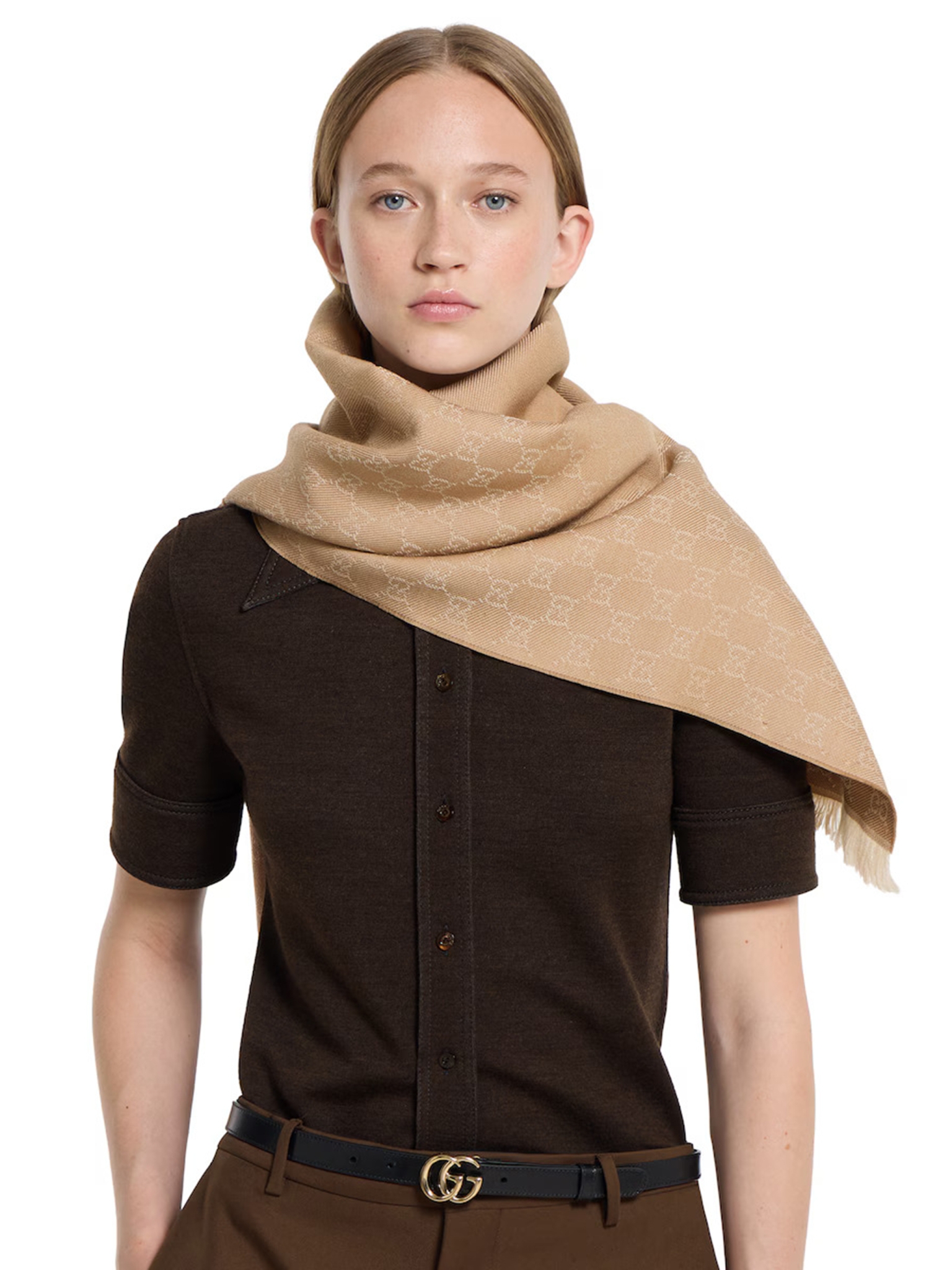 [Gucci] Scarf FW26 8485073G2009878