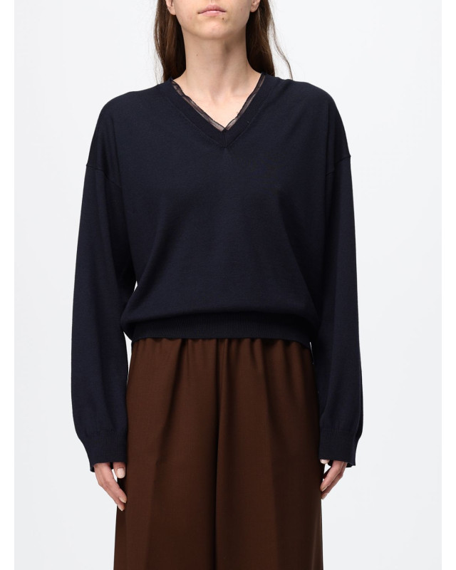 [Fabiana Filippi] Knitwear FW26 MAD216F035L930 BLU NOTTE