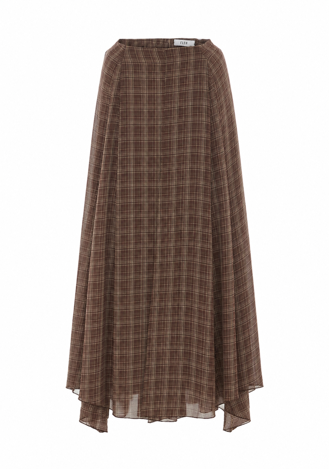 [Eleh] Long skirt FW26 0294MARRONE