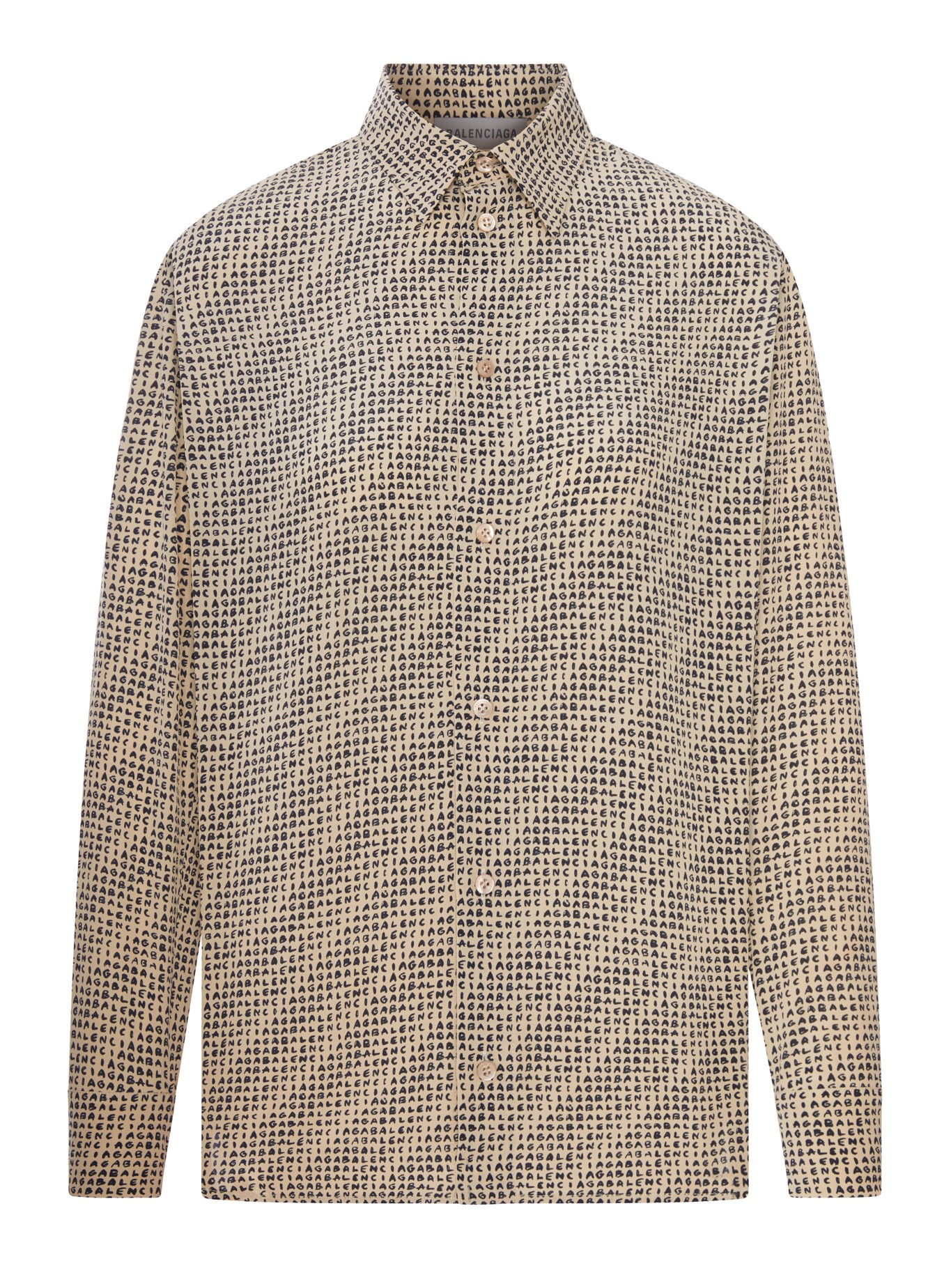 [Balenciaga] Shirts Long Sleeve FW26 A002B2TUL729364 BEIGE BLACK