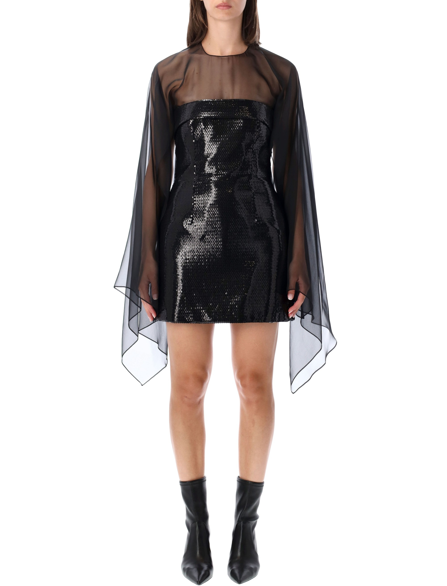 [Alberta Ferretti] Long sleeve dress FW26 262U042666460555
