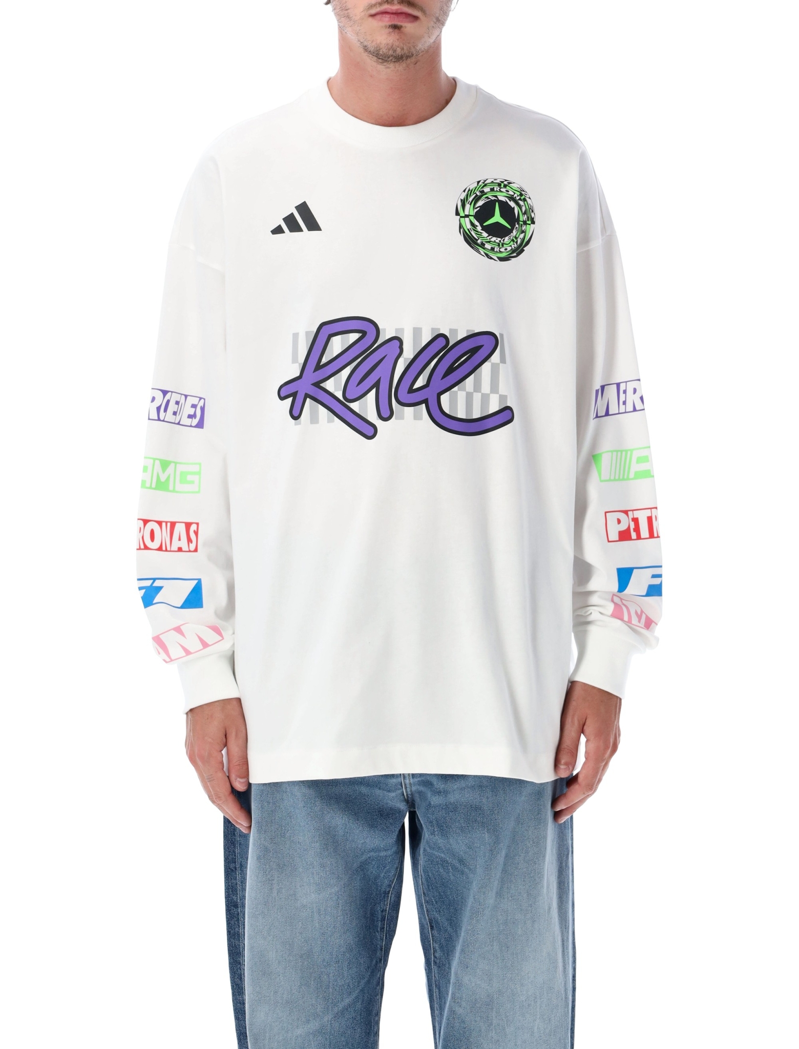 [ADIDAS ORIGINALS] T-shirts Long Sleeve FW26 IB7006WHITE