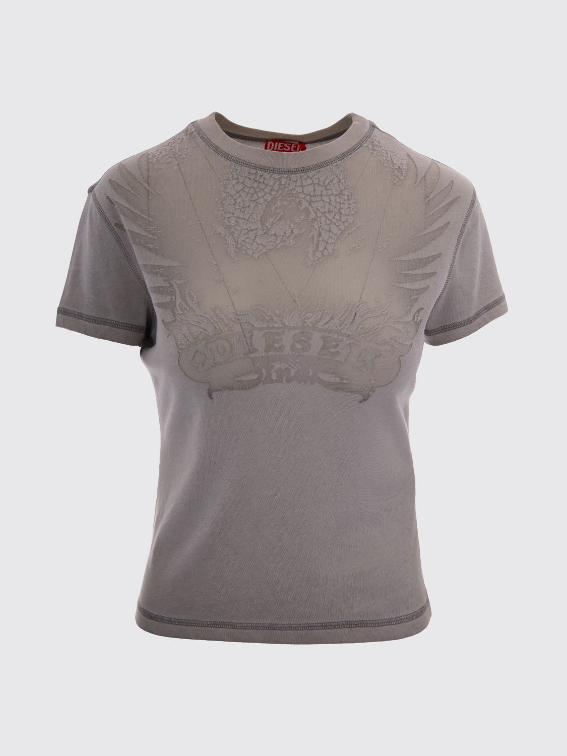 [Diesel] T-shirts Short Sleeve FW26 A232340DLBW 100A