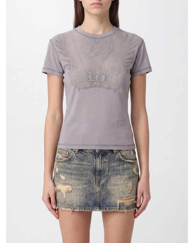 [Diesel] T-shirts Short Sleeve FW26 A232340DLBW 100A