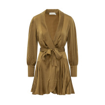 [Zimmermann] Long sleeve dress FW26 8067DF26R KHA