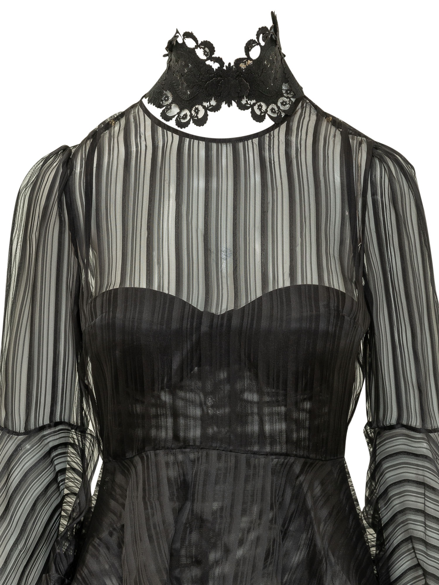 [Zimmermann] Long sleeve dress FW26 0250DF261 BLK