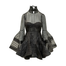 [Zimmermann] Long sleeve dress FW26 0250DF261 BLK