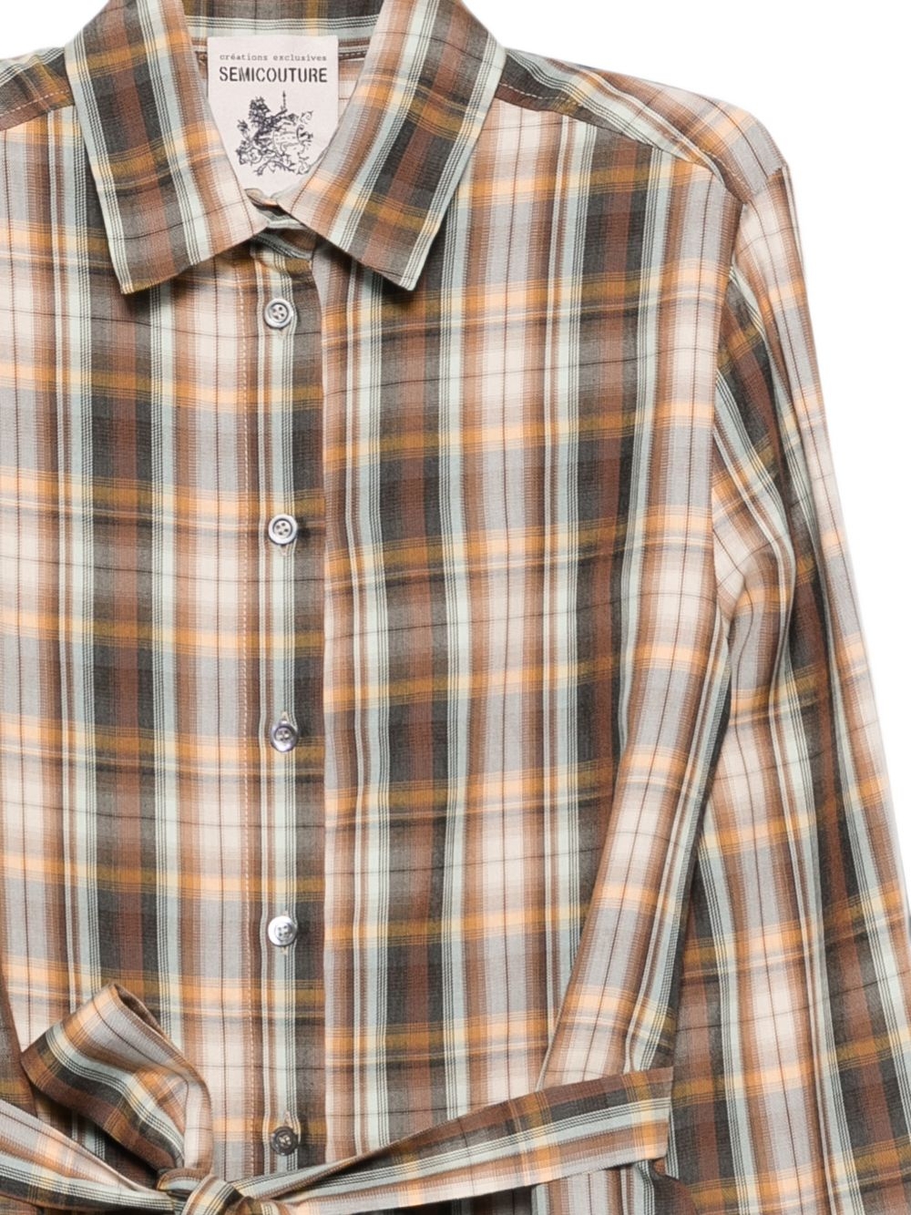[Semicouture] Shirts Long Sleeve FW26 Y6WQ02 ANNE 58CHK