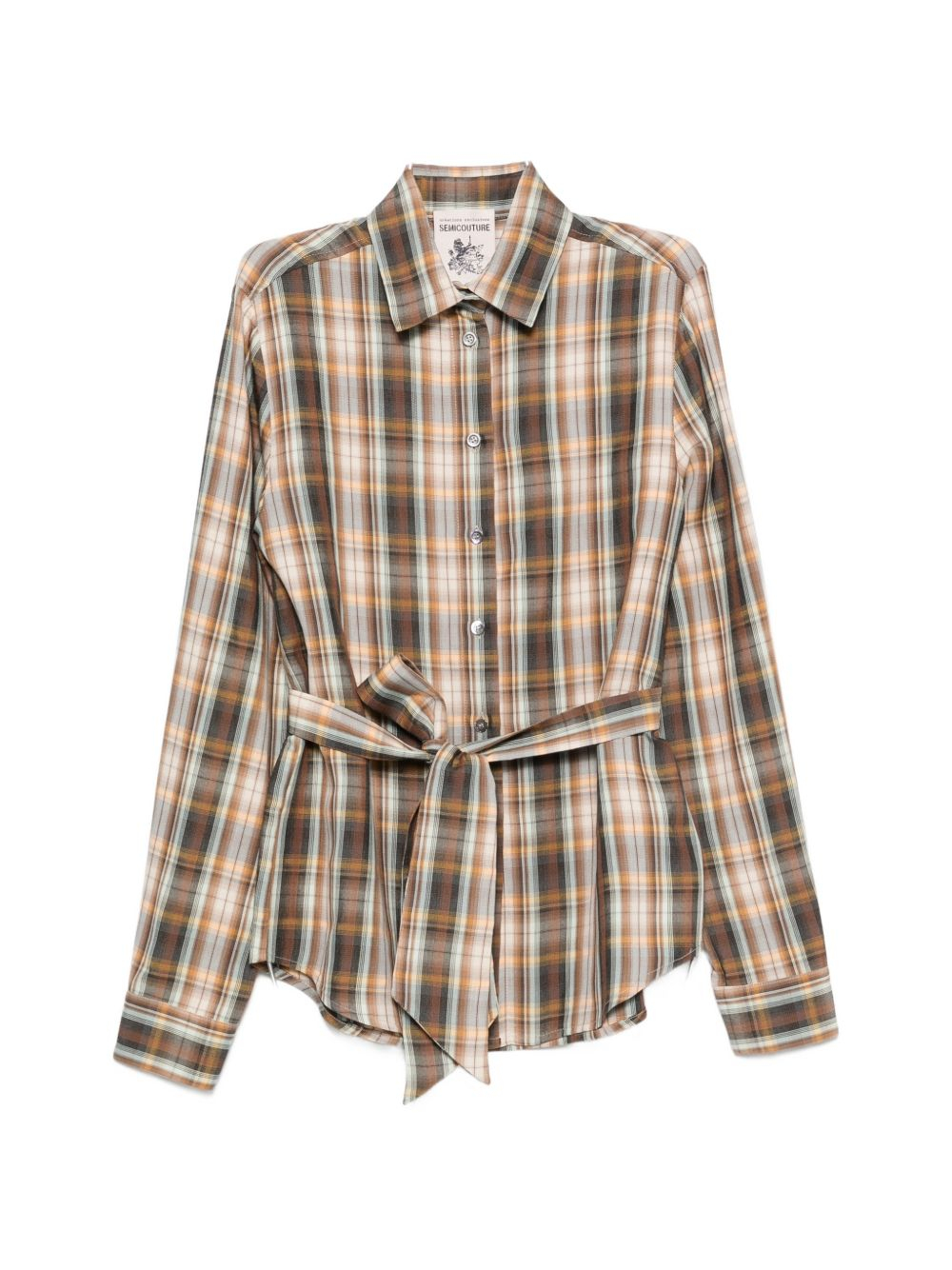 [Semicouture] Shirts Long Sleeve FW26 Y6WQ02 ANNE 58CHK