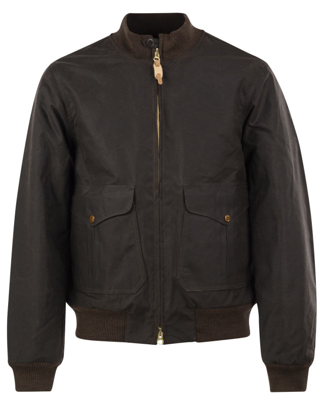 [Manifattura Ceccarelli] Bomber Jacket FW26 7072WX CHOCOLATE