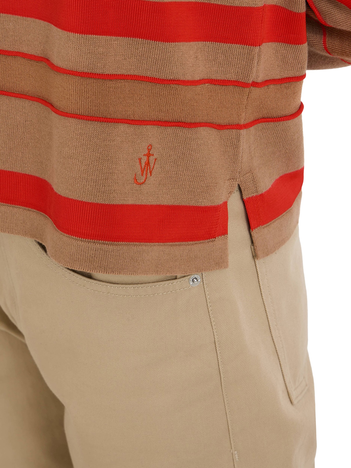 [J.W.Anderson] T-shirts Long Sleeve SS26 KW1450YN0457145 BISCUIT