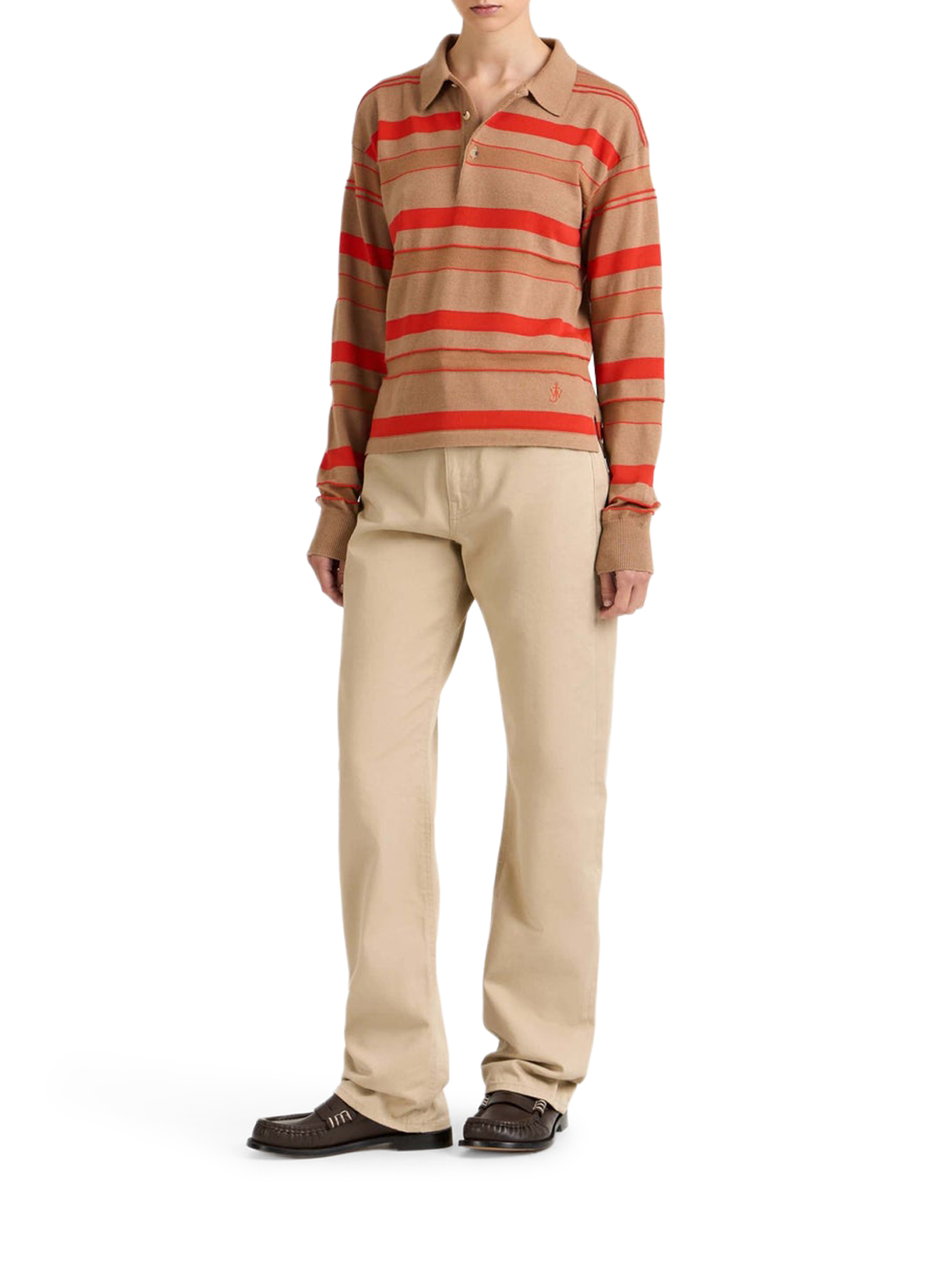 [J.W.Anderson] T-shirts Long Sleeve SS26 KW1450YN0457145 BISCUIT