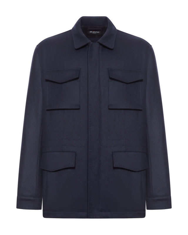 [Kiton] Jacket SS26 UW2182AV0408H02003 BLUE NAVY
