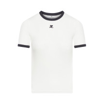[Courreges] T-shirts Short Sleeve FW26 VESJTS017JS00700098 HERITAGE WHITE BLACK